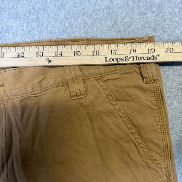 Carhartt Men's 40 Relaxed Fit Brown Cargo Shorts Cotton Stretch - Picture 2 of 8